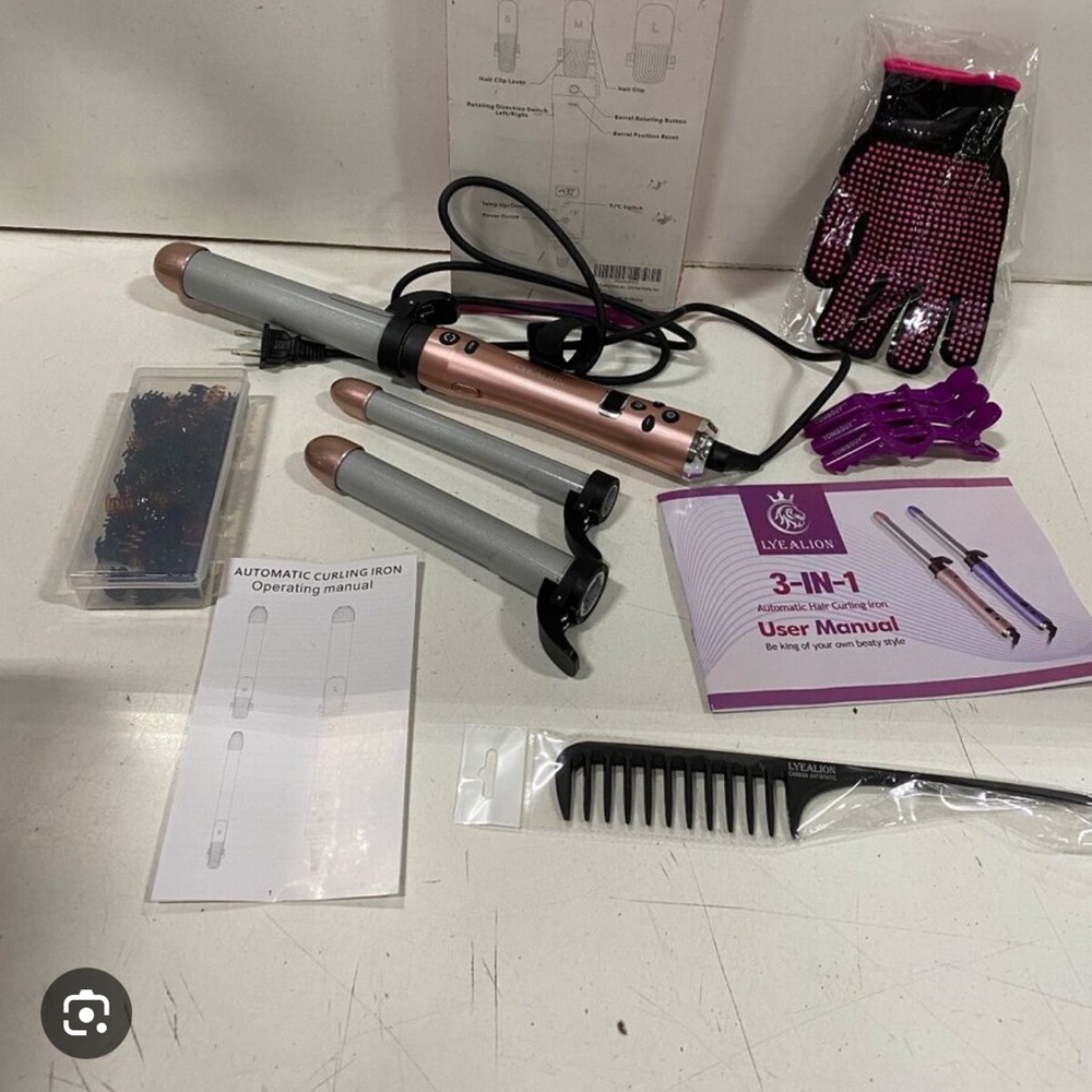 LYEALION 3-IN-1 Automatic Hair Curling Iron